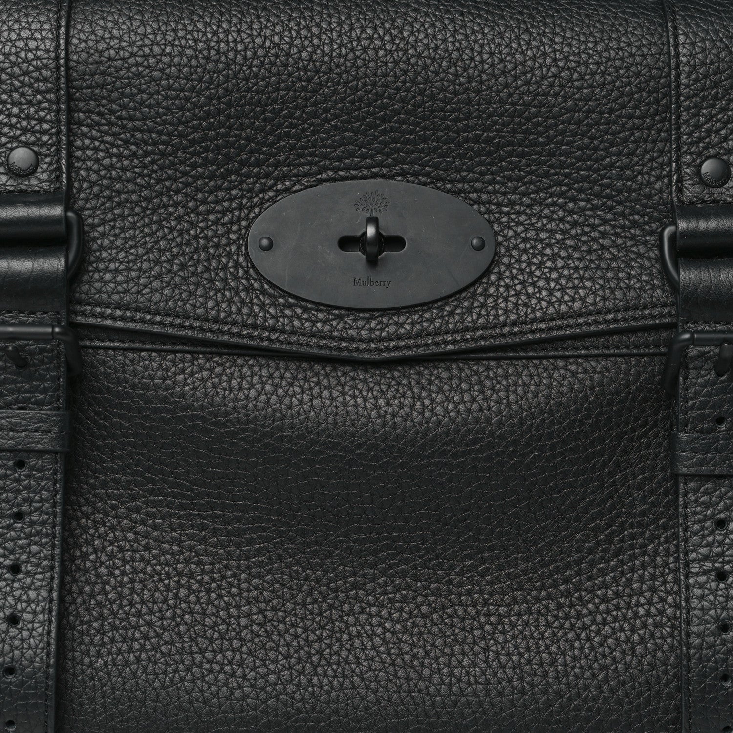 Mulberry Heavy Grain Oversized Alexa Black 7 of 10