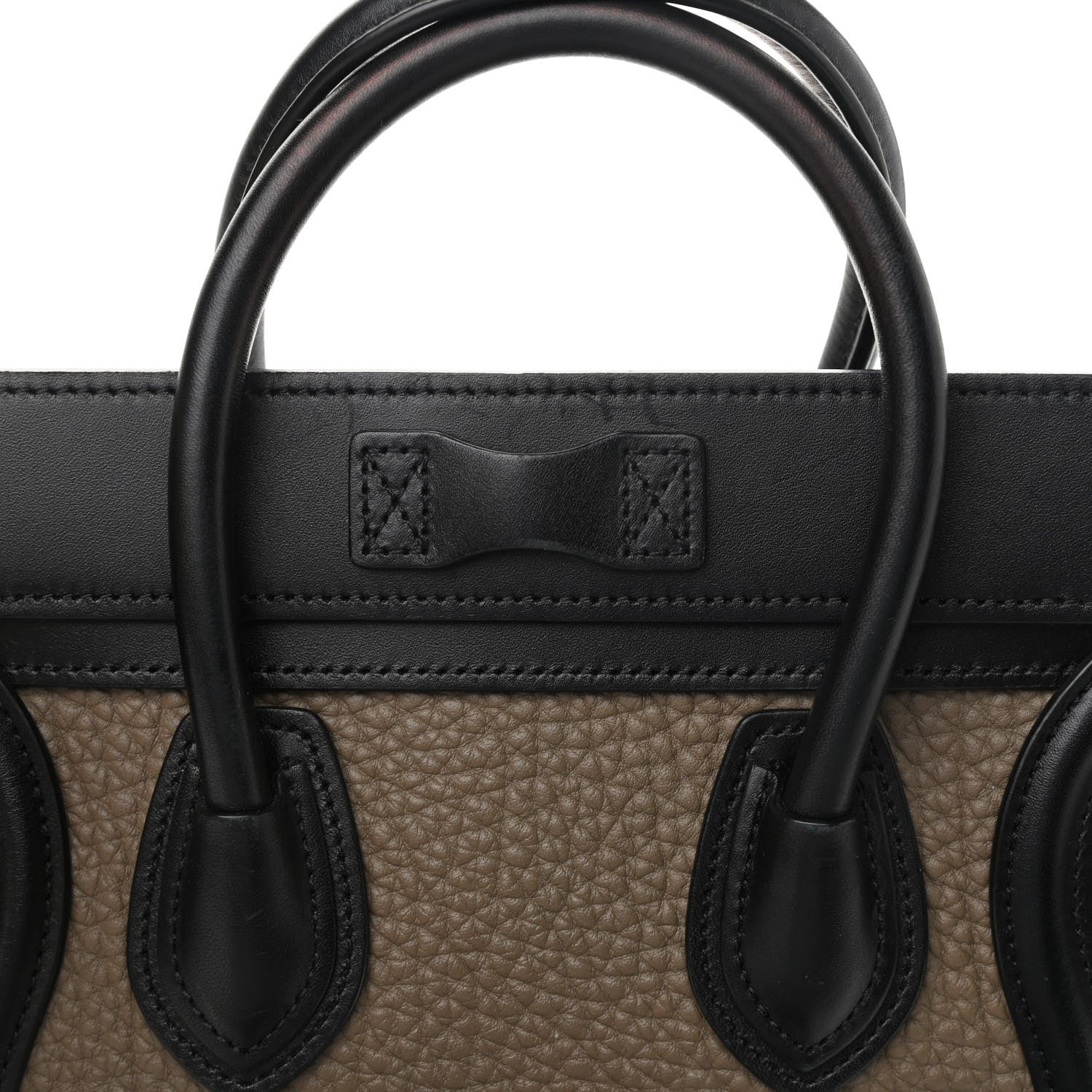 Celine Bullhide Calfskin Nubuck Nano Tri-Color Luggage Tawny 7 of 13