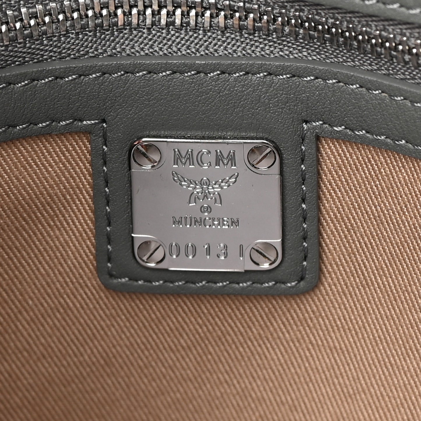 Calfskin Ottomar Monogram Medium Millie Crossbody Bag Charcoal