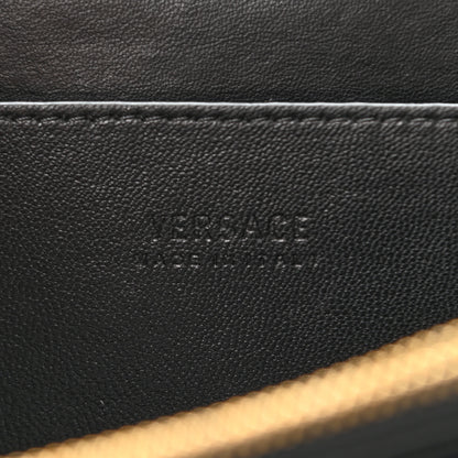 Versace Nappa Crystal Crown Embellished La Medusa Top Handle Messenger Flap Black Multicolor 6 of 12