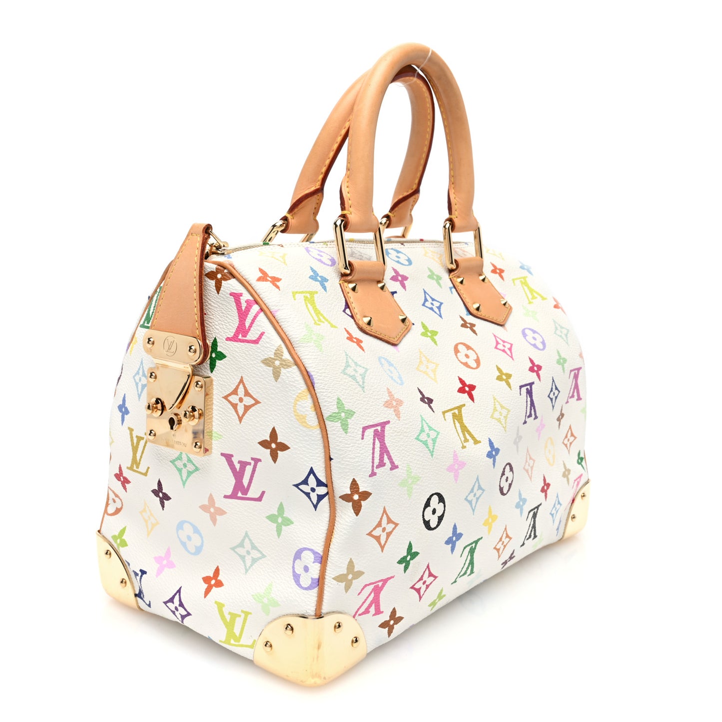 Monogram Multicolor Speedy 30 White