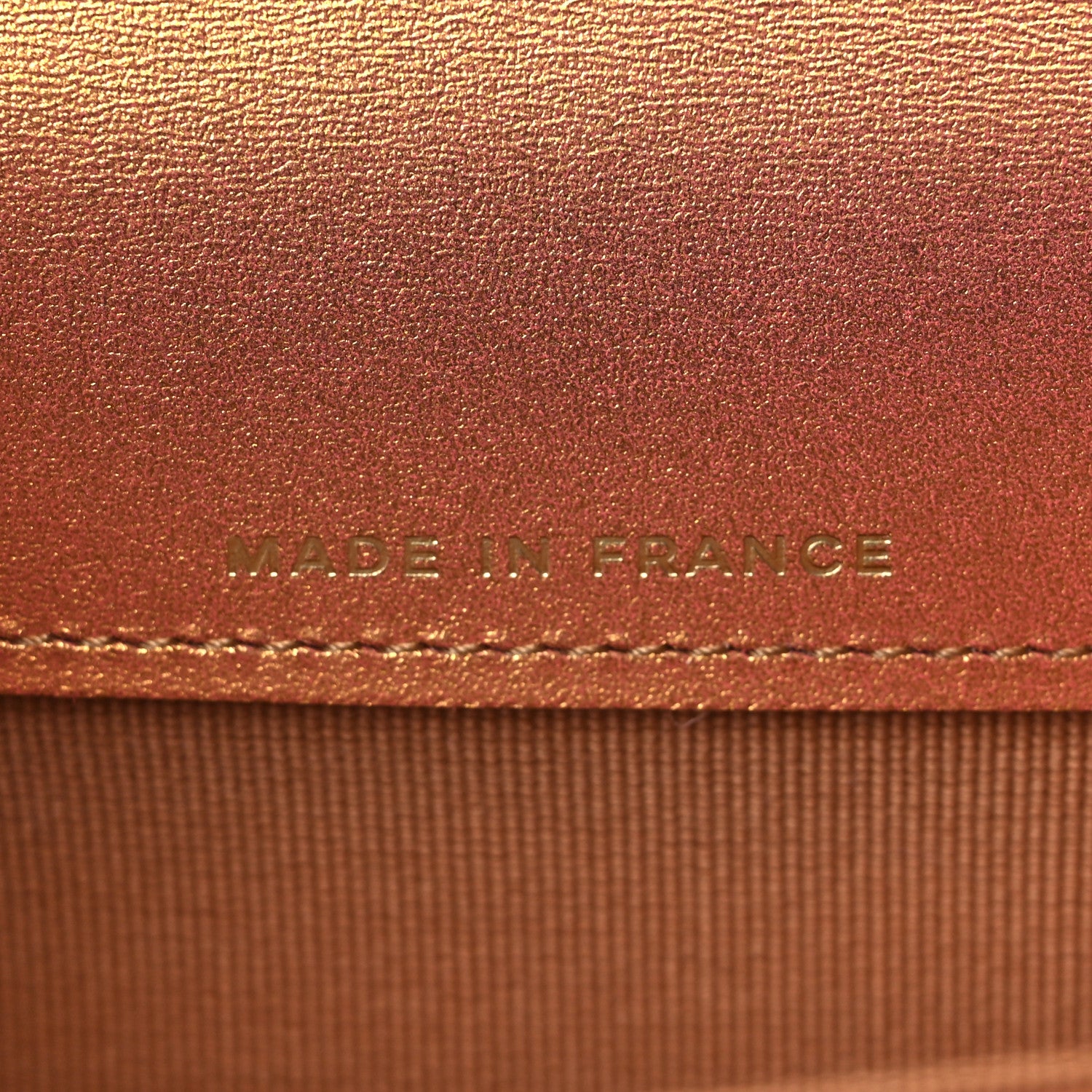Chanel Metallic Lambskin Quilted Flap Card Holder Wallet Golden 7 of 8