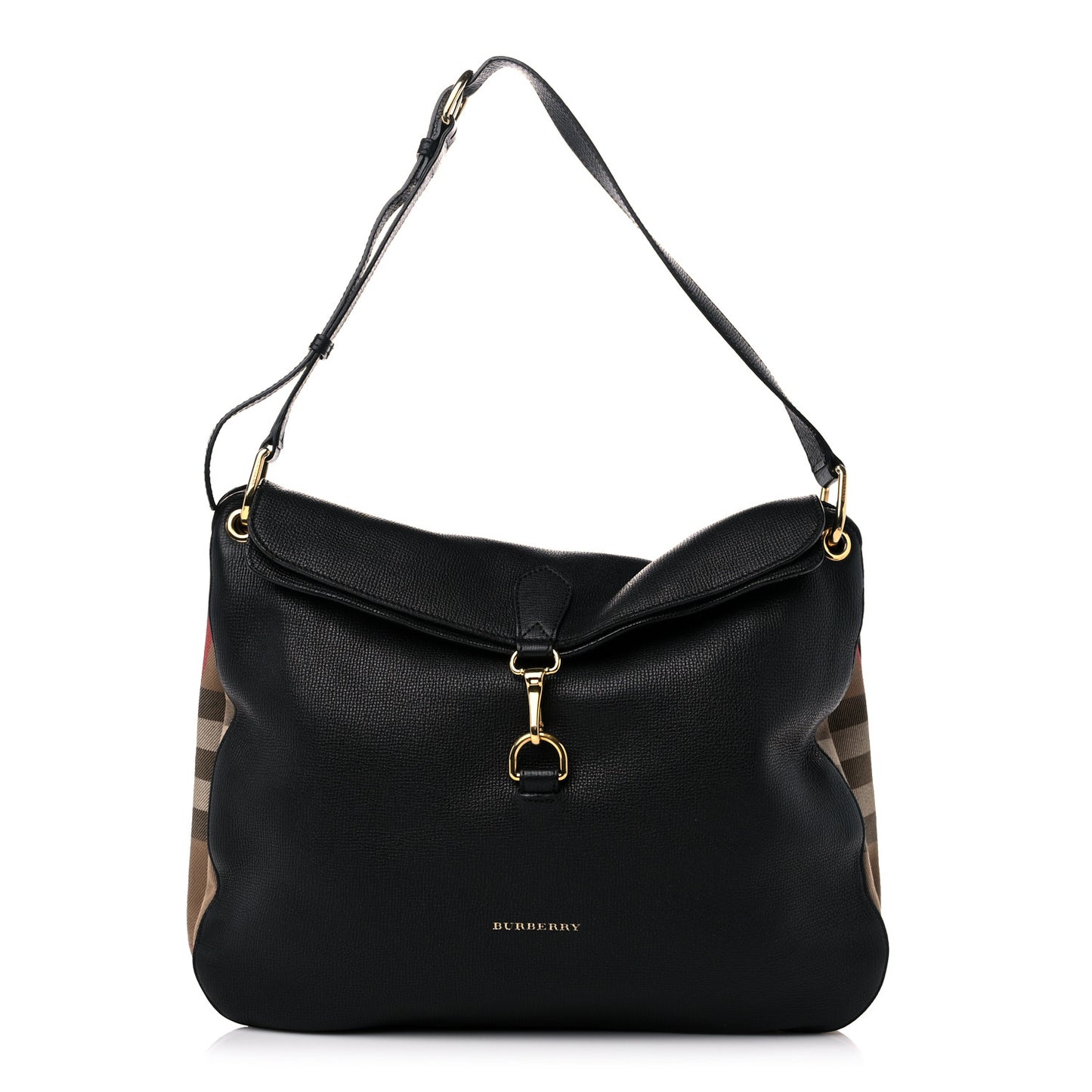 Derby Calfskin House Check Cornwall Hobo Black