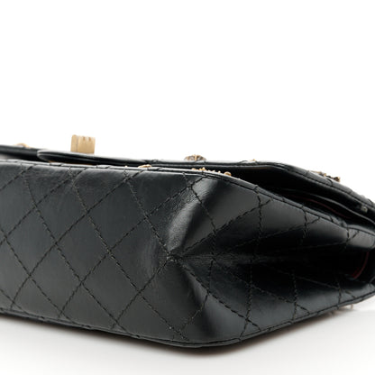 Chanel Aged Calfskin Lucky Charms 2.55 Reissue 225 Flap Black 11 of 12