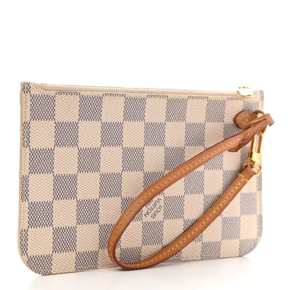 Louis Vuitton Damier Azur Neverfull PM Pochette 3 of 9