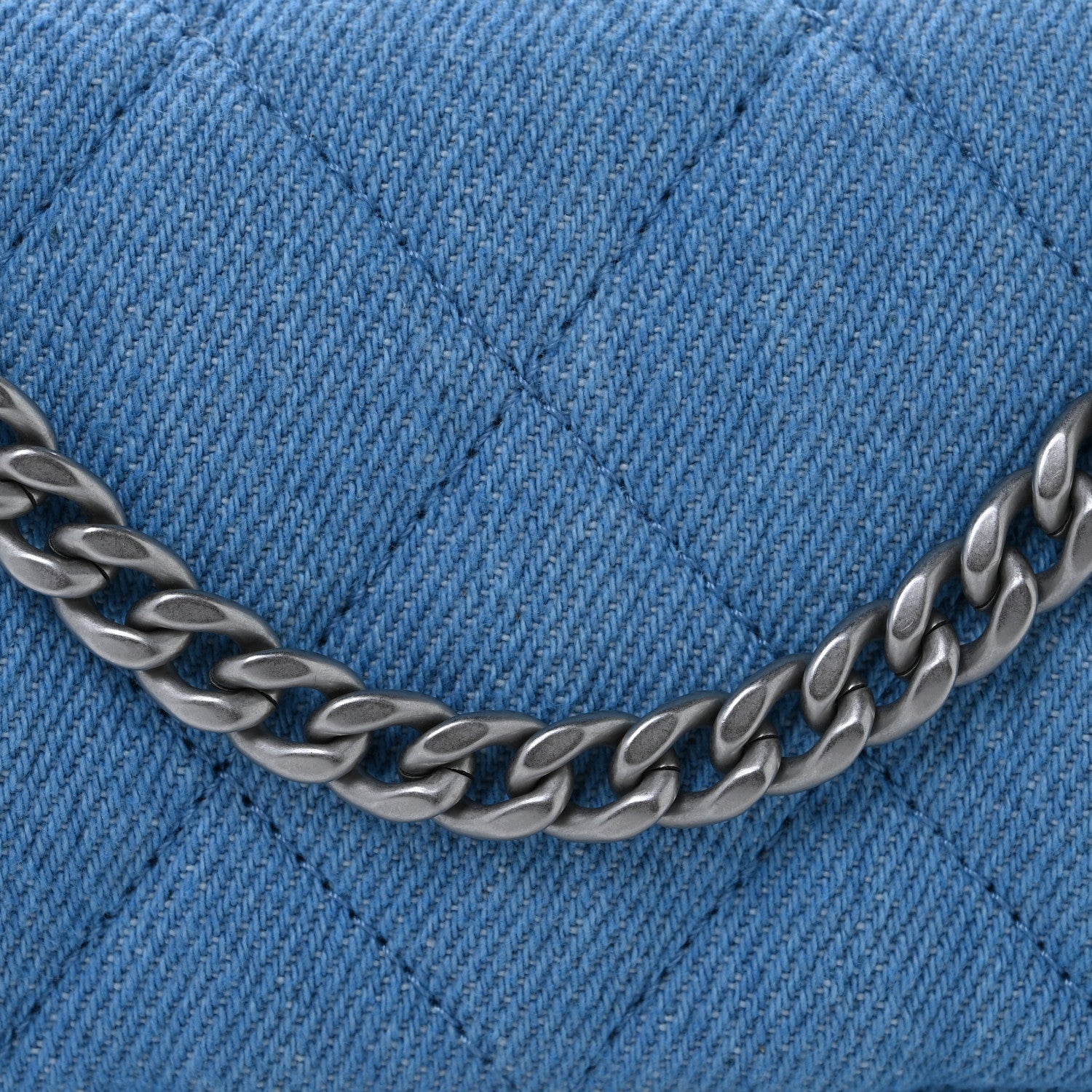 Chanel Denim Quilted Sweetheart Mini Flap Blue 8 of 10