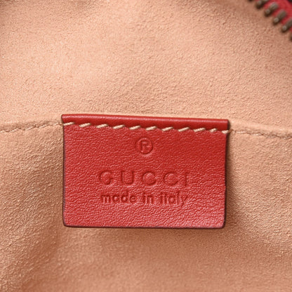 Gucci Calfskin Matelasse GG Marmont Belt Bag 75 30 Hibiscus Red 7 of 7