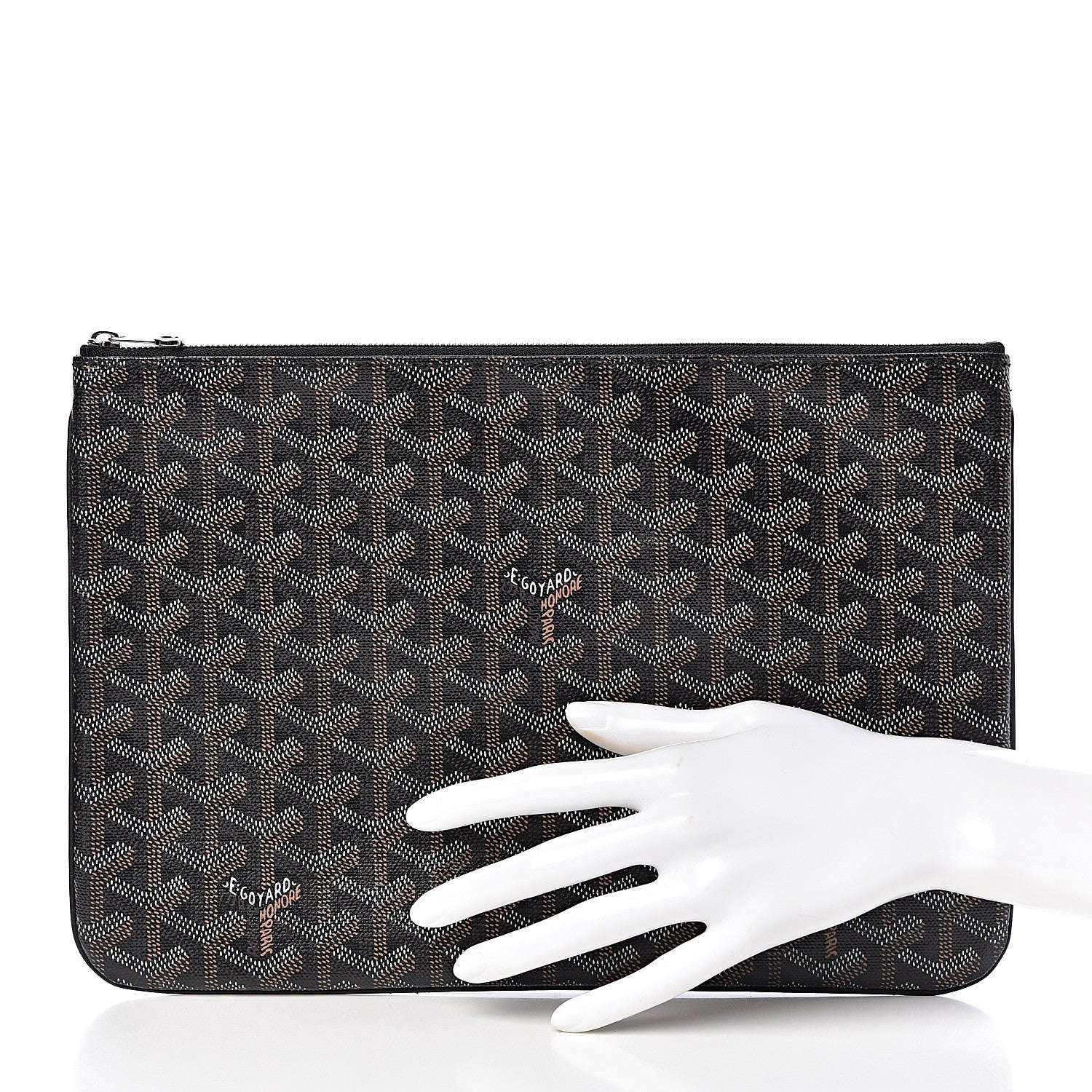 Goyard Goyardine Senat Pochette MM Black 2 of 8