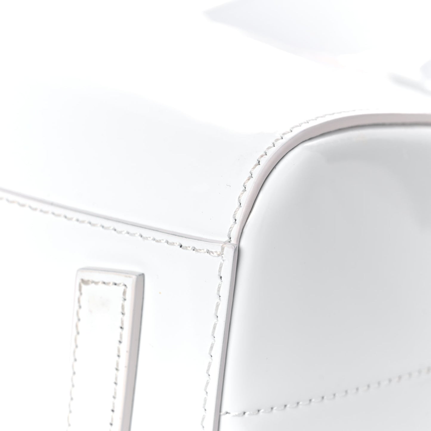 Shiny Lord Calfskin Perforated Mini 4G Antigona White