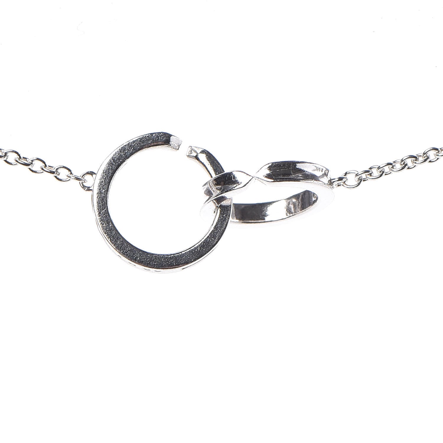 Tiffany Sterling Silver 1837 Interlocking Circles Pendant Necklace 4 of 5