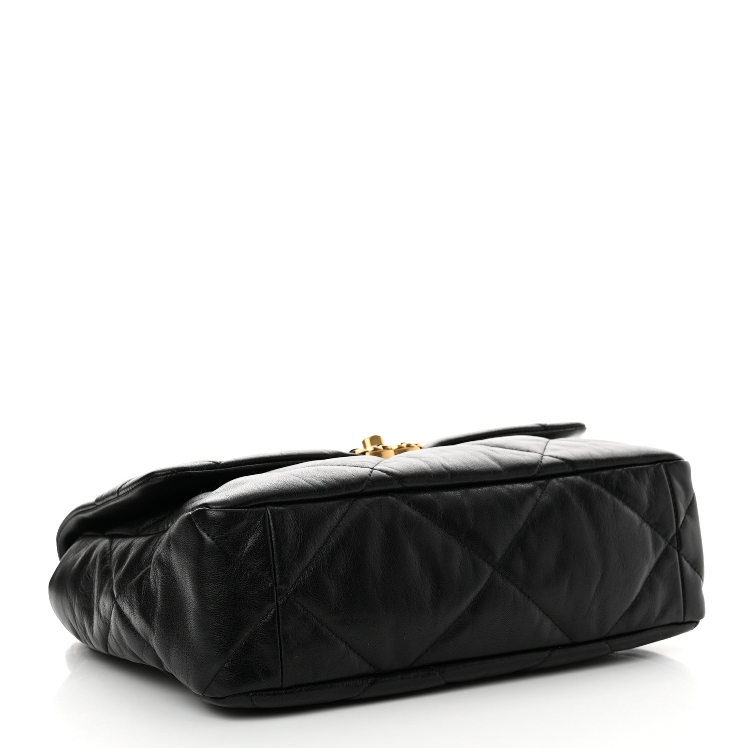 Chanel Goatskin Quilted Large Chanel 19 Flap Black 4 of 11