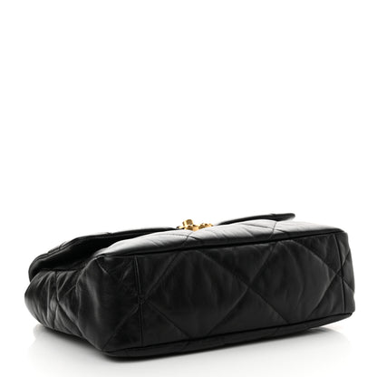 Chanel Goatskin Quilted Large Chanel 19 Flap Black 4 of 11