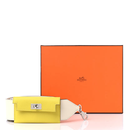 Hermes Swift Epsom Pocket Kelly Shoulder Strap Nata Lime 6 of 6