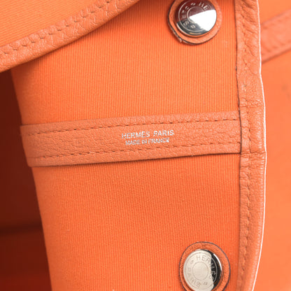 Hermes Toile Negonda Garden Party Tote 36 MM Orange 6 of 18