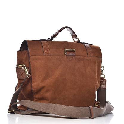 Mulberry Embossed Crocodile Calfskin Nubuck Ted Convertible Messenger Bag Cognac 3 of 11