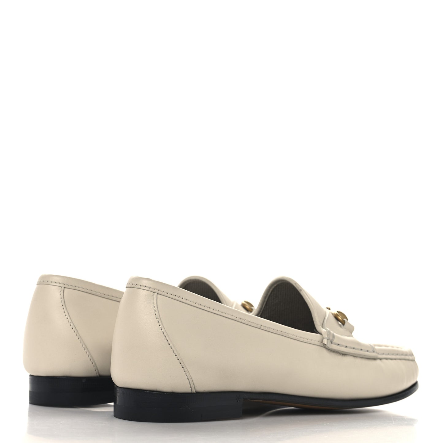 Betis Glamour Calfskin Womens 1953 Horsebit Loafers 36 Mystic White