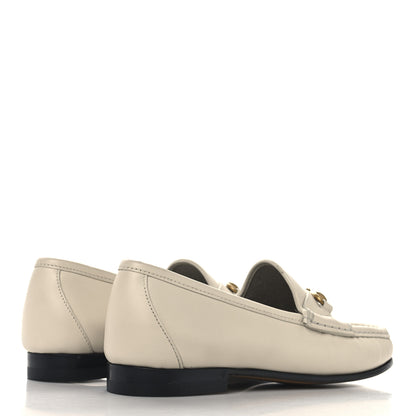 Gucci Betis Glamour Calfskin Womens 1953 Horsebit Loafers 36 Mystic White 5 of 8