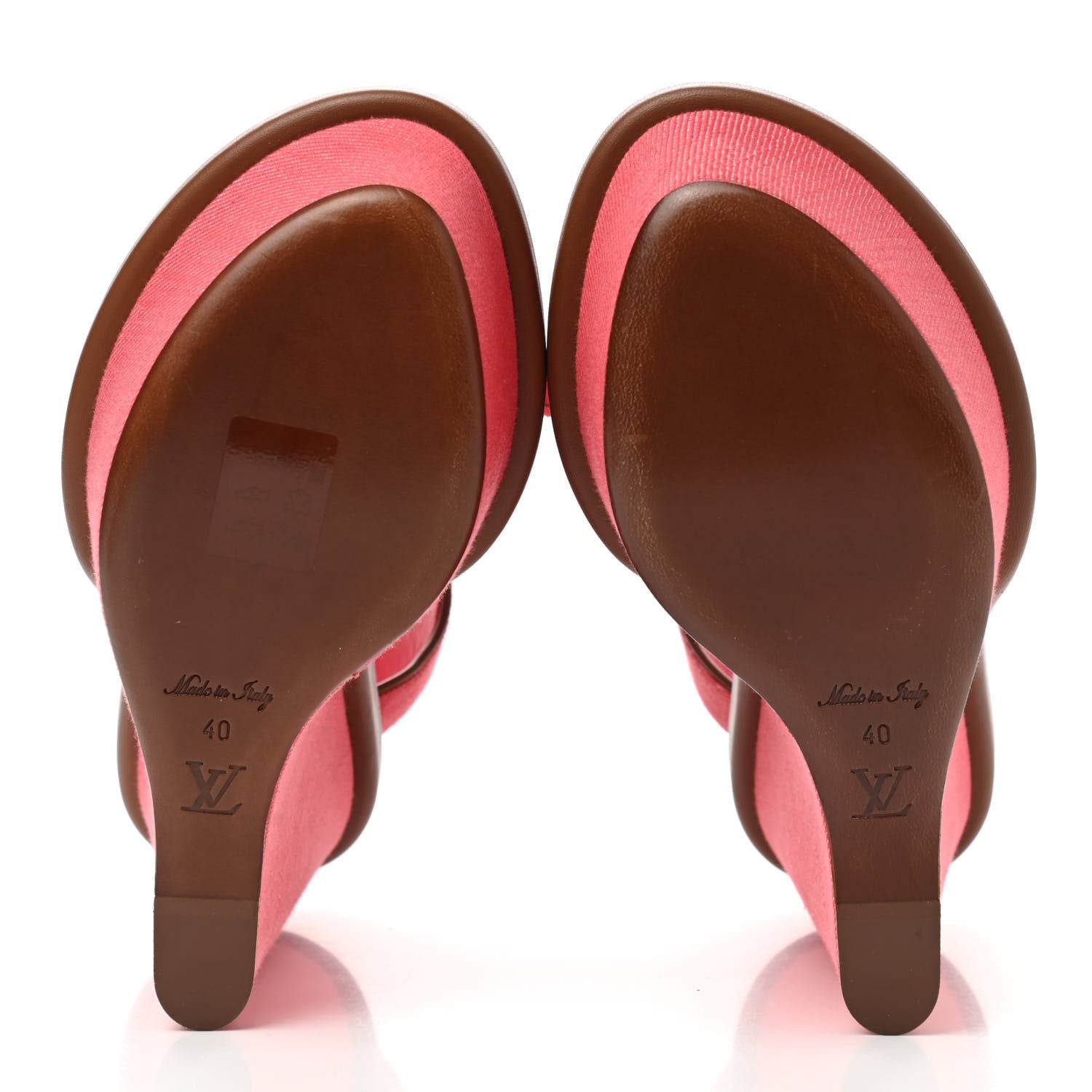 Louis Vuitton Canvas Destination Wedges 40 Grenade 5 of 8