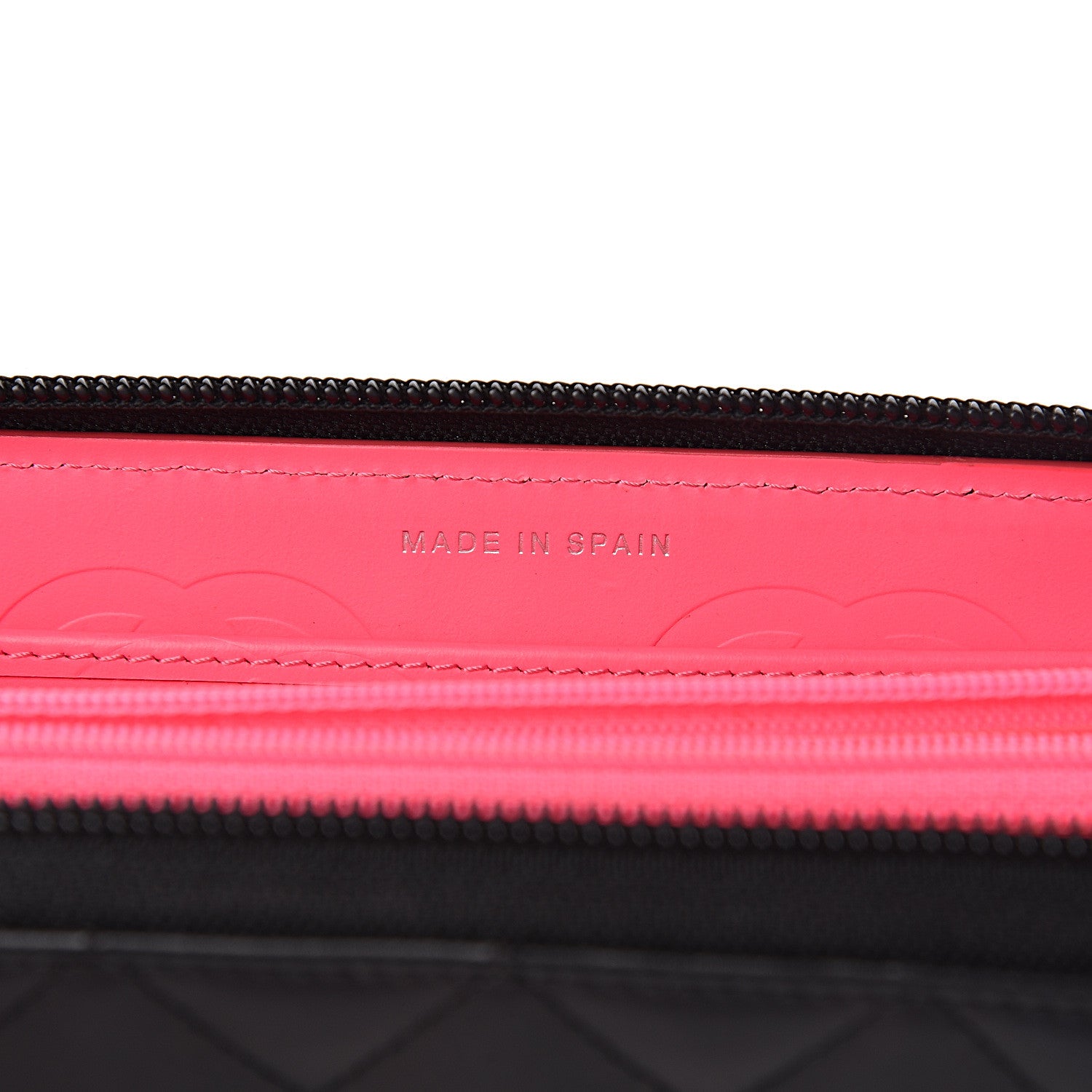 Chanel Calfskin Quilted Cambon Large Gusset Zip Around Wallet Black Silver 7 of 8