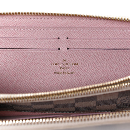 Louis Vuitton Damier Azur Clemence Wallet Rose Ballerine 8 of 10