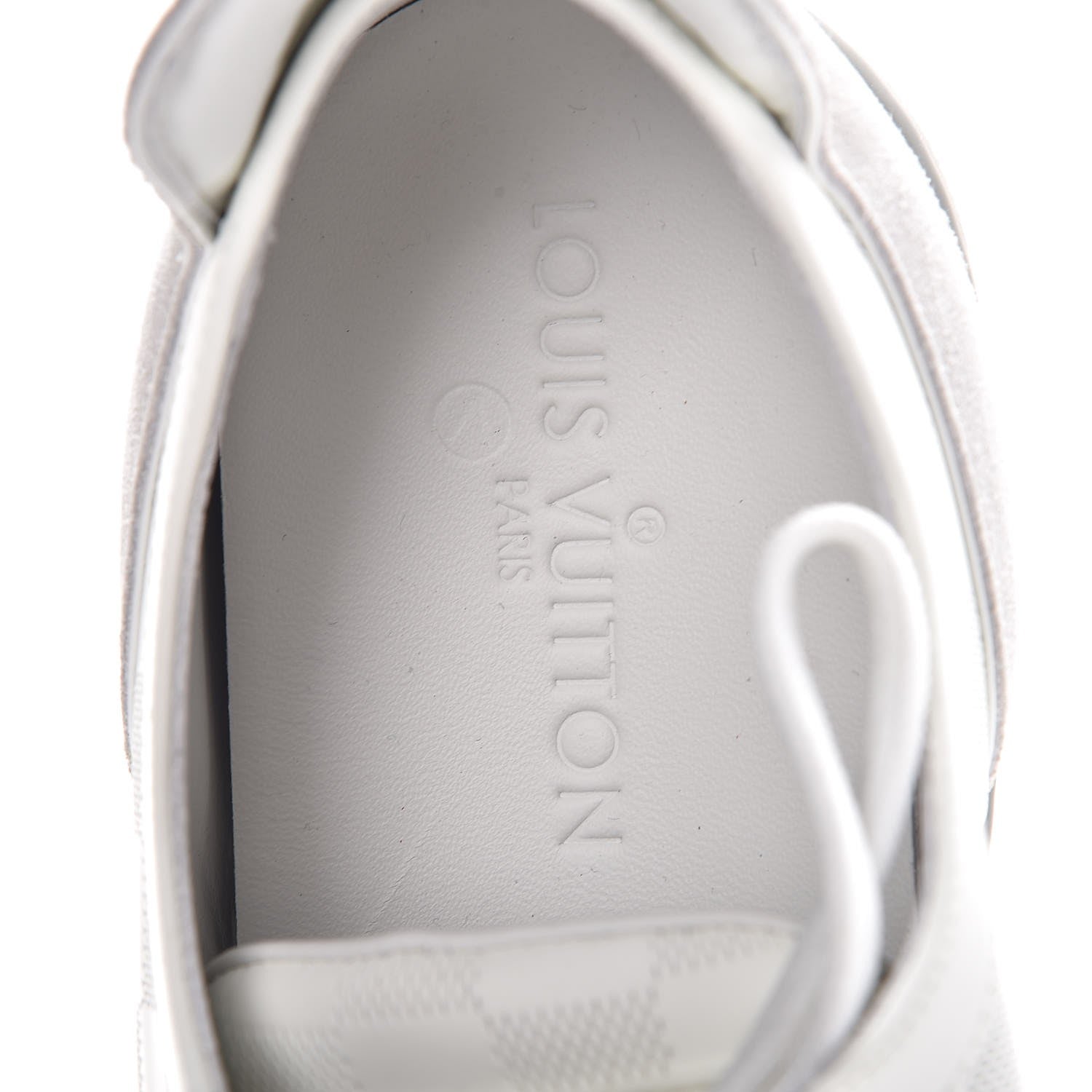 Louis Vuitton Calfskin Suede Damier Aventure Zip Up Sneaker 9.5 White 7 of 9