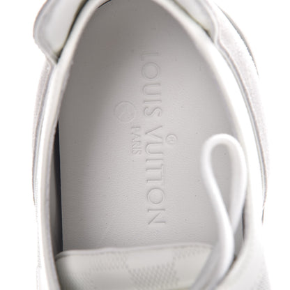 Louis Vuitton Calfskin Suede Damier Aventure Zip Up Sneaker 9.5 White 7 of 9