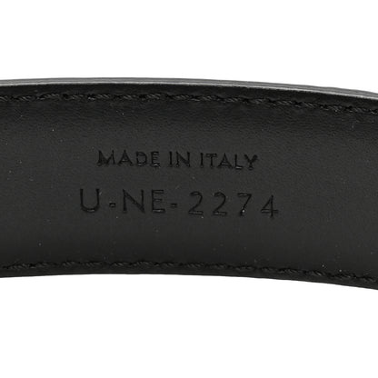 Celine Box Calfskin Medium 25mm Triomphe Belt 75 30 Black 5 of 5