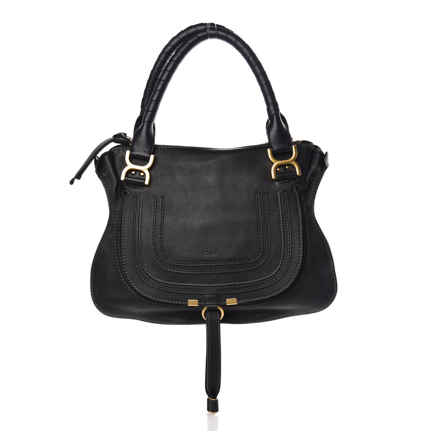 Chloe Calfskin Medium Marcie Satchel Black 1 of 10