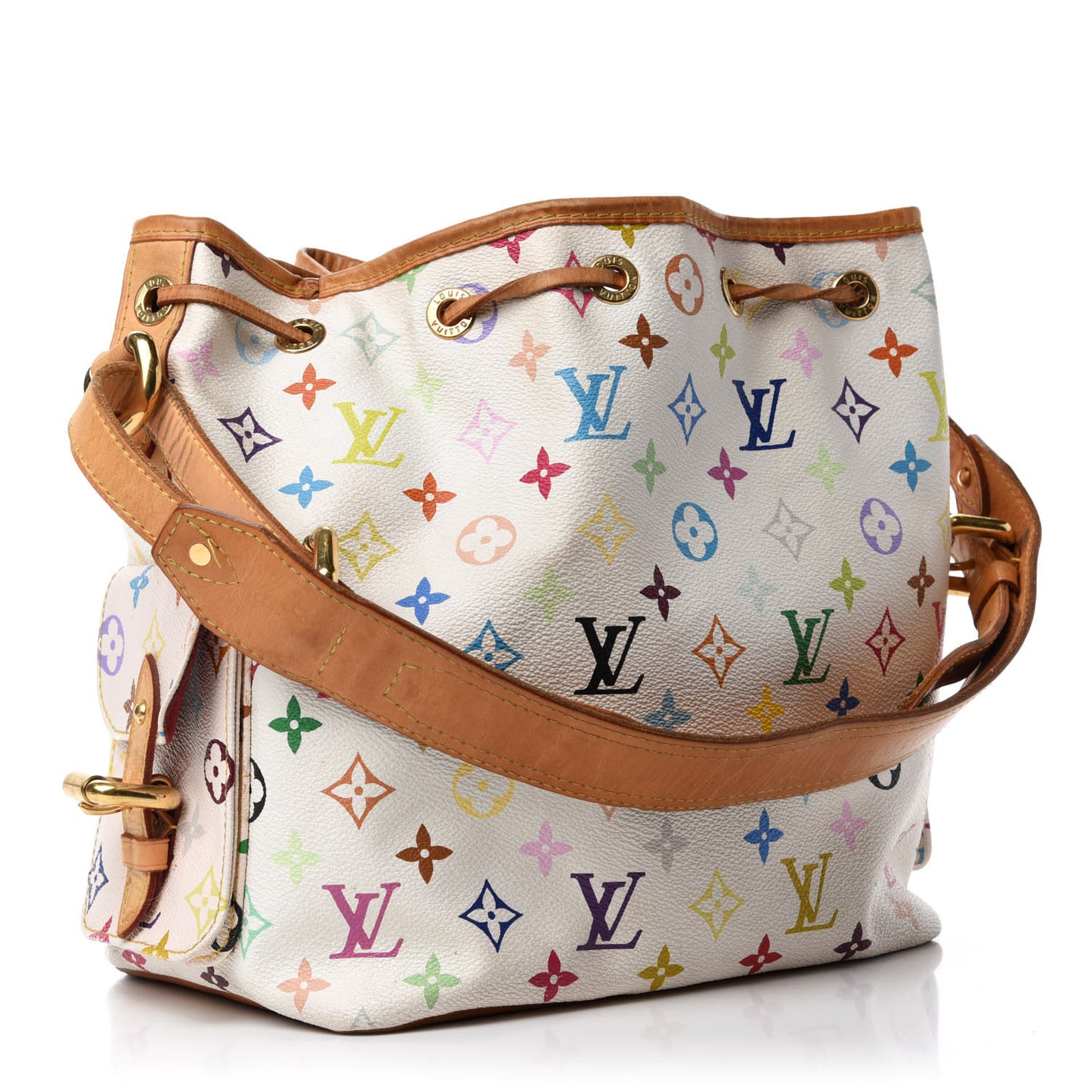 Monogram Multicolor Petit Noe White