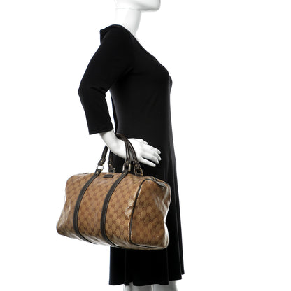 Gucci Crystal Monogram Medium Joy Boston Dark Brown 2 of 27