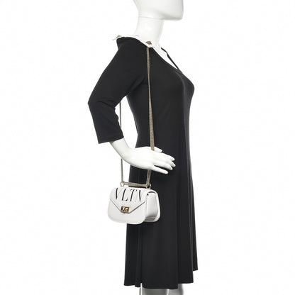 Valentino Garavani Calfskin VLTN Small Shoulder Bag White 2 of 12