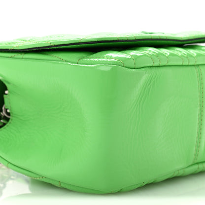Versace Patent Quilted Virtus Shoulder Bag Mint 9 of 14