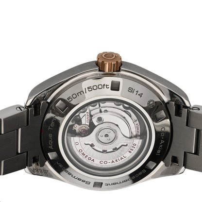 Omega Stainless Steel 18K Red Gold 34mm Seamaster Aqua Terra Automatic Watch Black 231.20.34.20.01.003 4 of 5