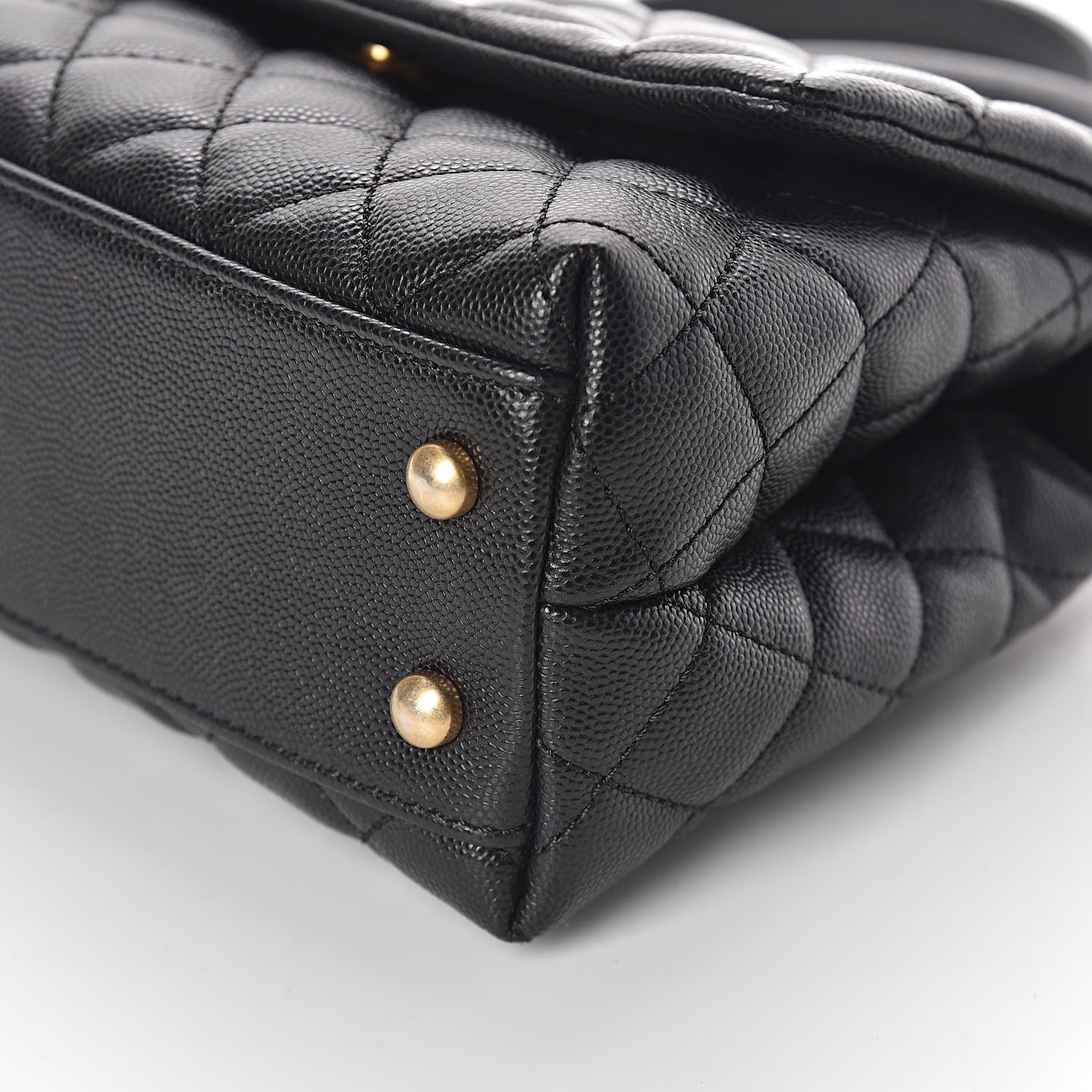 Chanel Caviar Quilted Mini Coco Handle Flap Black 9 of 10