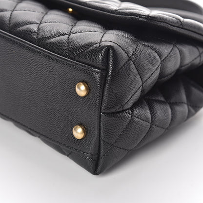 Chanel Caviar Quilted Mini Coco Handle Flap Black 9 of 10