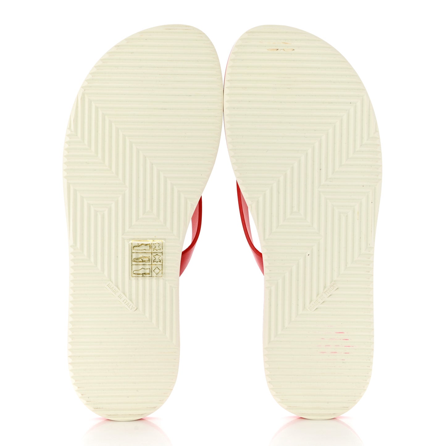 Calfskin Summer Thong Sandals 36 Pavot