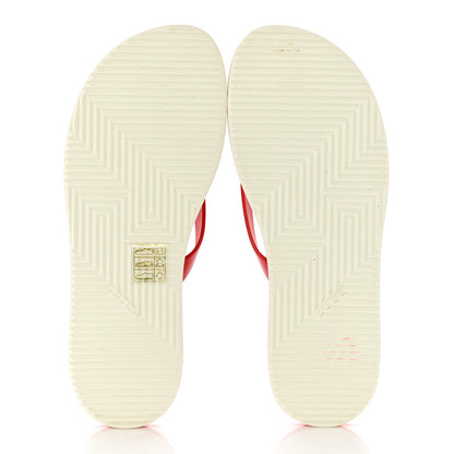 Hermes Calfskin Summer Thong Sandals 36 Pavot 5 of 9