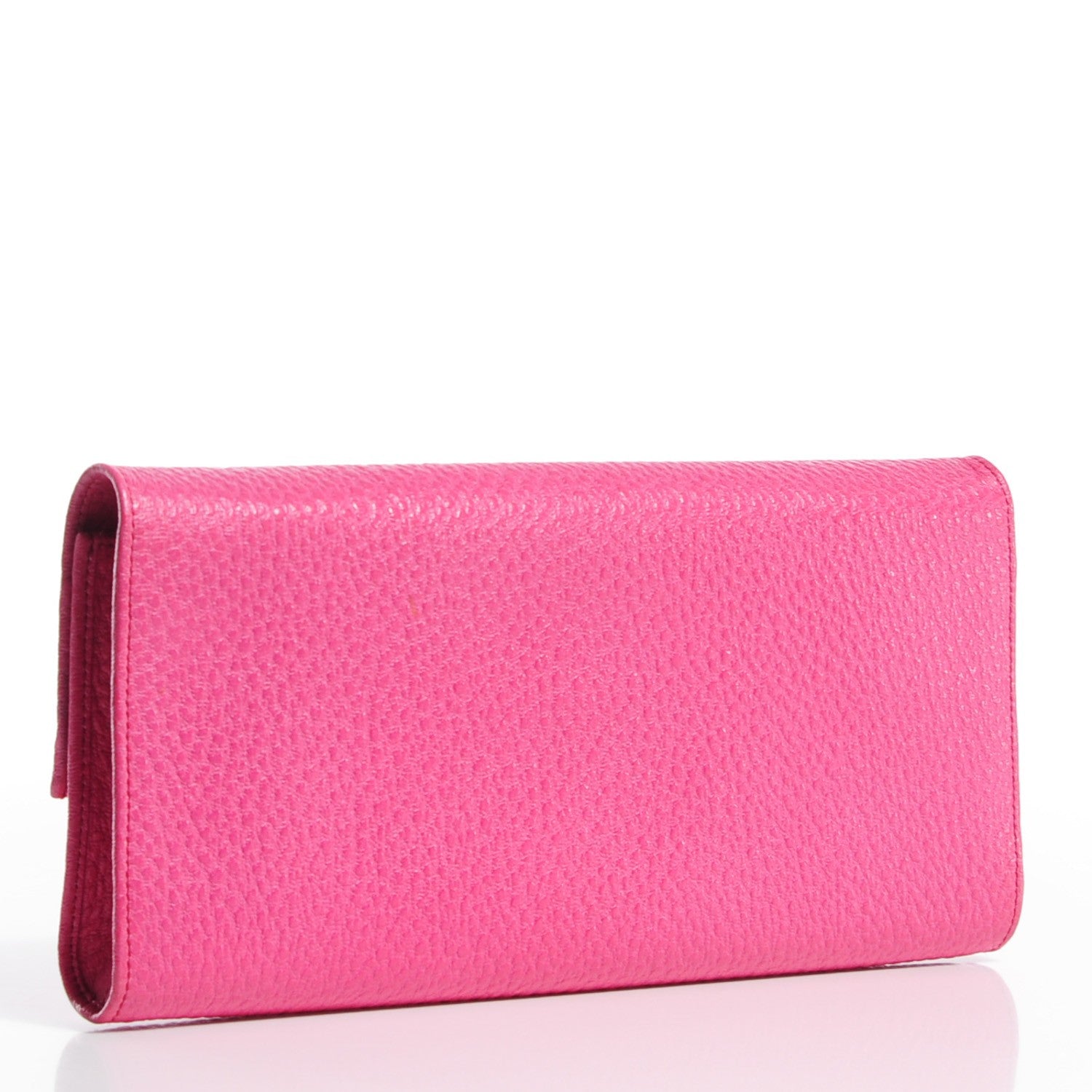 Gucci Calfskin Bamboo Bar Clutch Pink 3 of 6