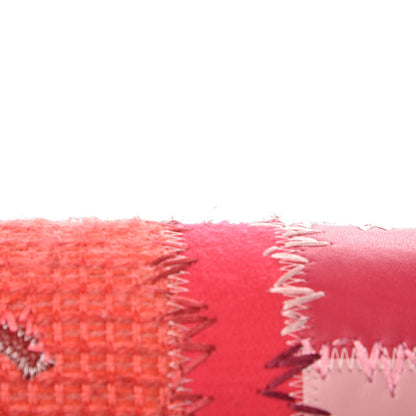 Chanel Tweed Patchwork Jumbo Single Flap Pink 9 of 10