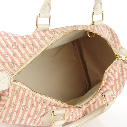 Louis Vuitton Mini Lin Croisette Speedy 30 Rouge 6 of 8