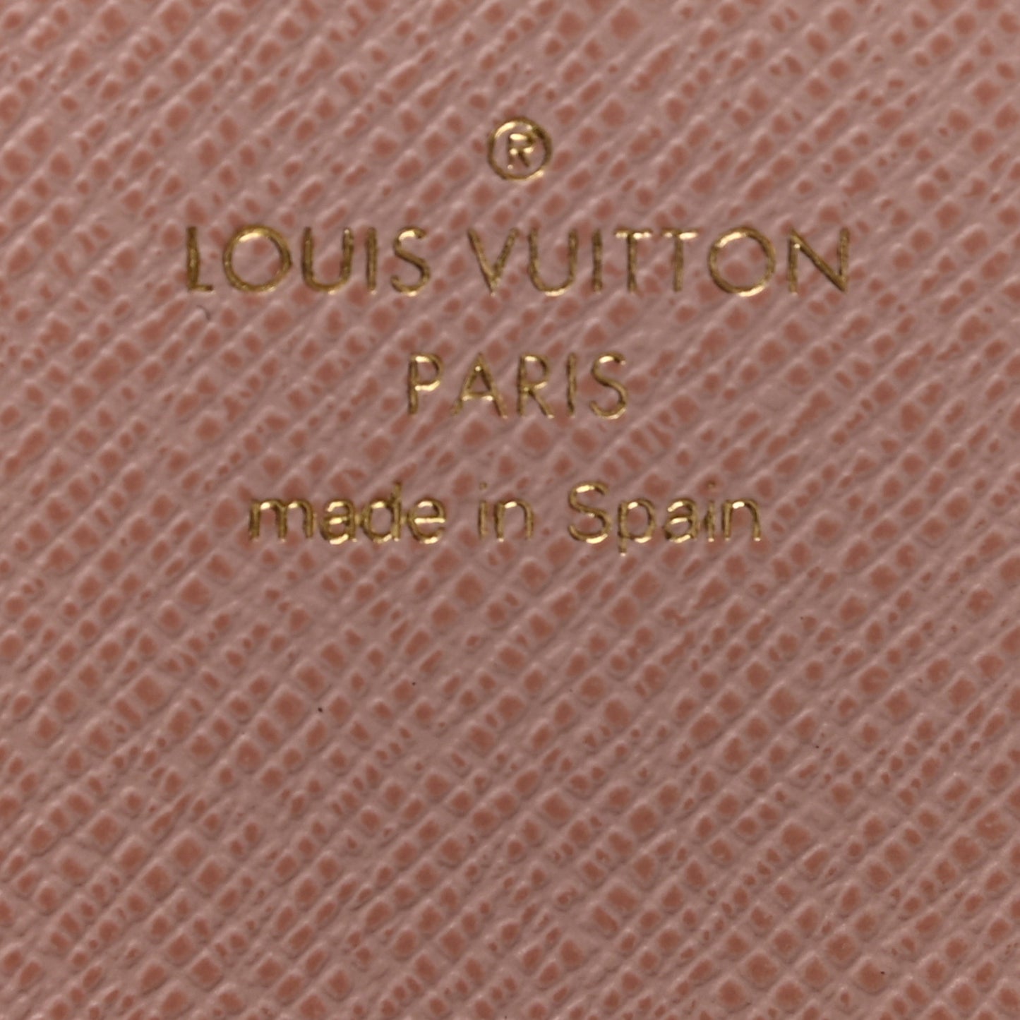 Damier Ebene Rosalie Coin Purse Rose Ballerine