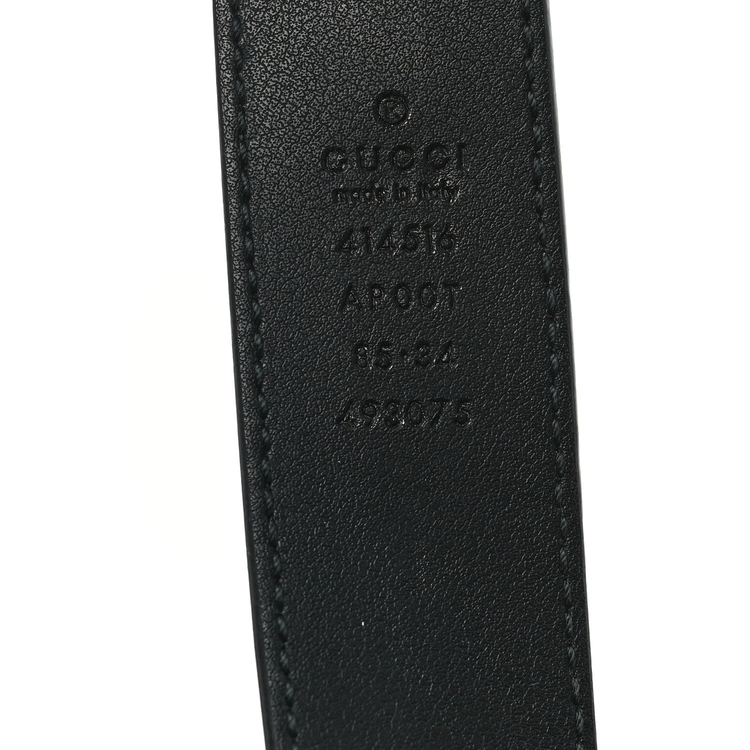 Gucci Calfskin Double G 30mm Belt 85 34 Black 3 of 4