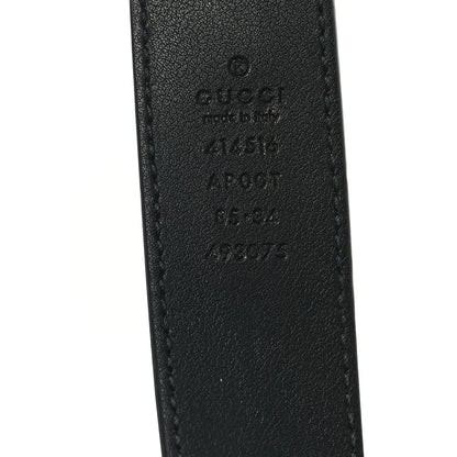 Gucci Calfskin Double G 30mm Belt 85 34 Black 3 of 4