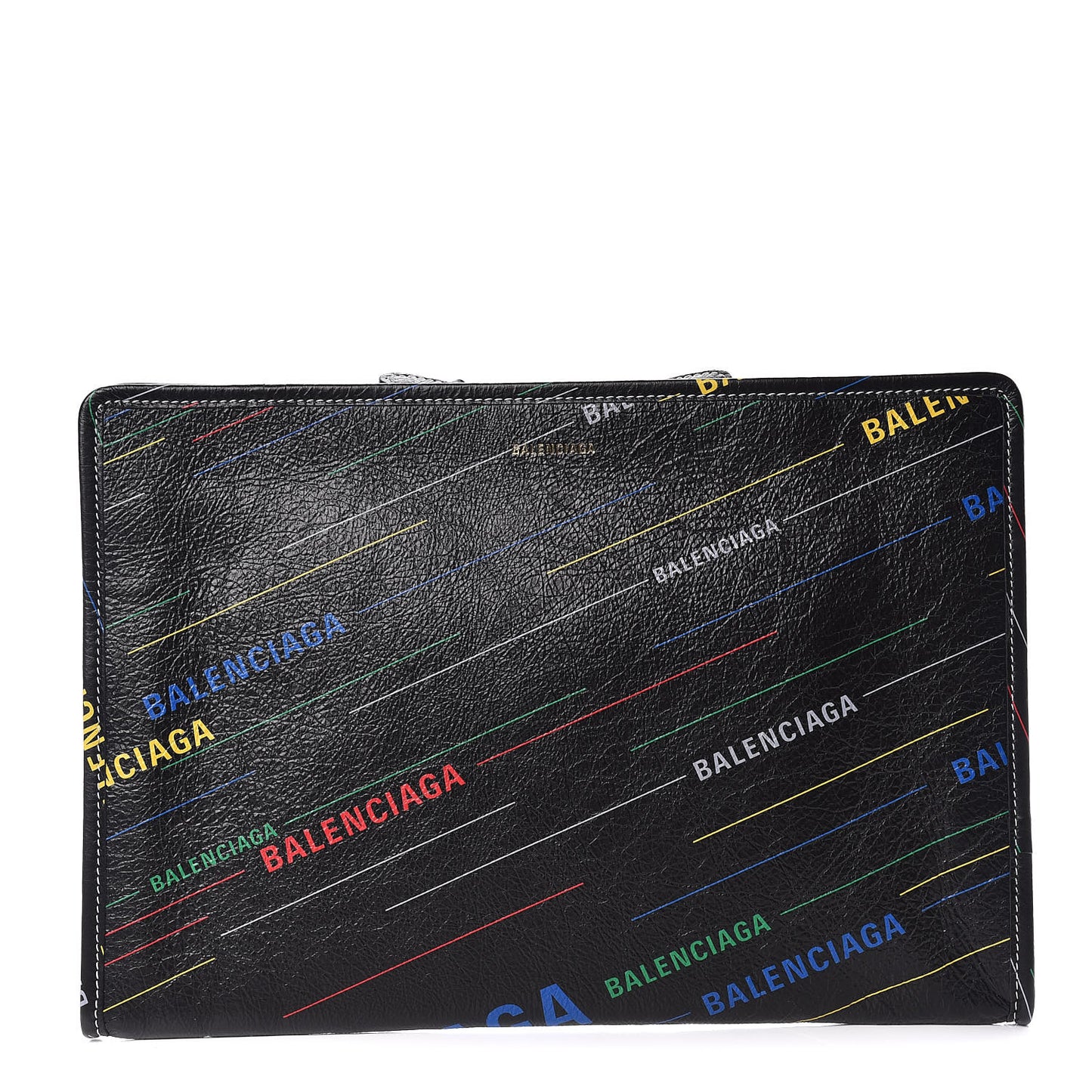 Agneau Arena Logo Multicolor Print Bazar Pouch Black Multicolor