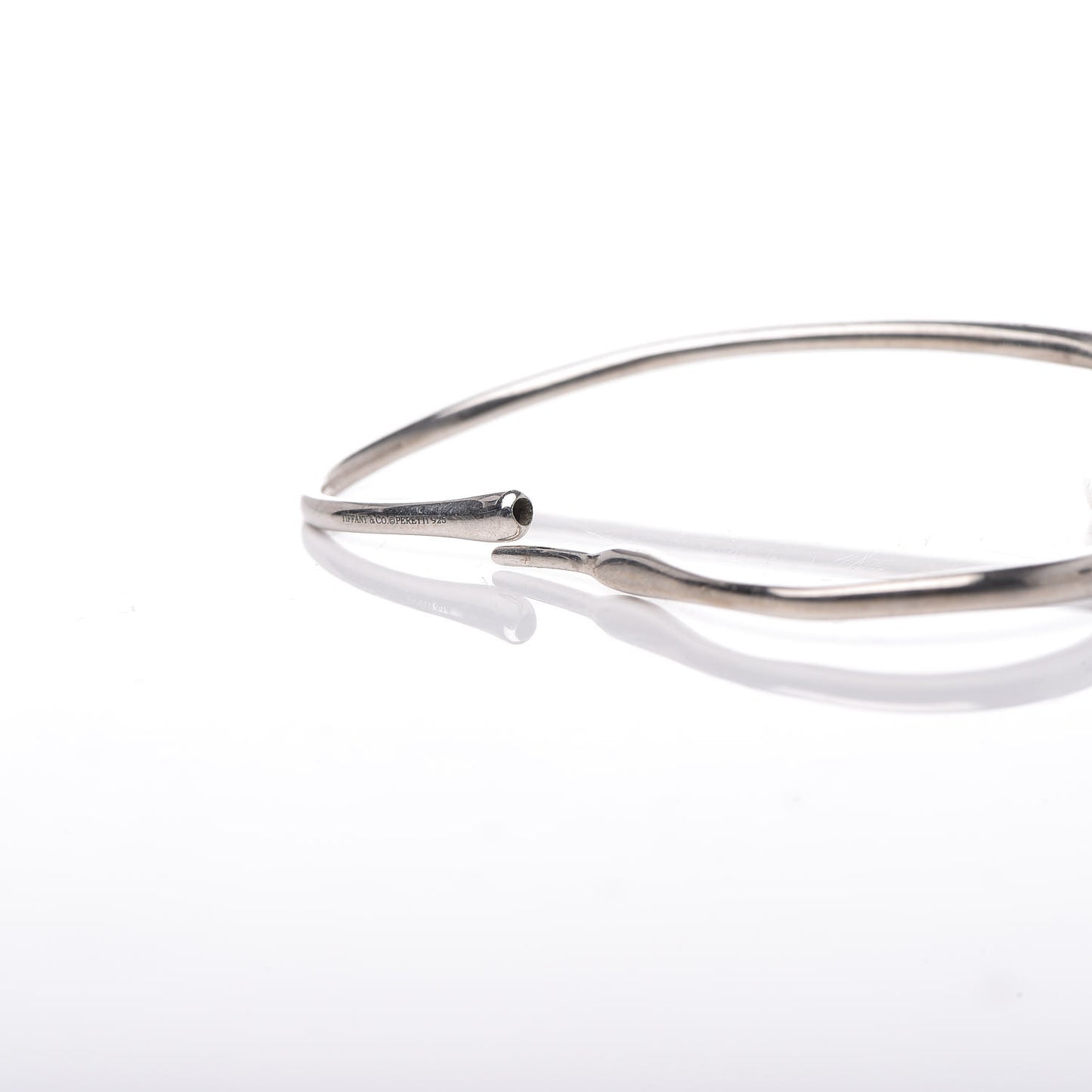 Sterling Silver Small Elsa Peretti Open Heart Hoop Earrings