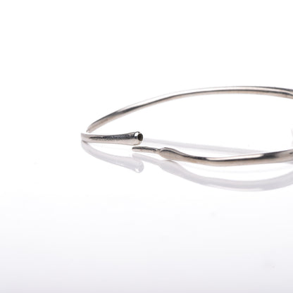 Tiffany Sterling Silver Small Elsa Peretti Open Heart Hoop Earrings 4 of 4