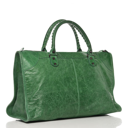 Balenciaga Agneau Classic Hardware Work Vert Trefle 3 of 12