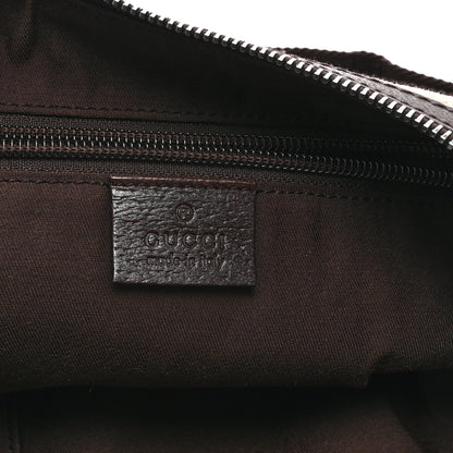 Gucci Monogram Medium Half Moon Hobo Dark Brown 6 of 11