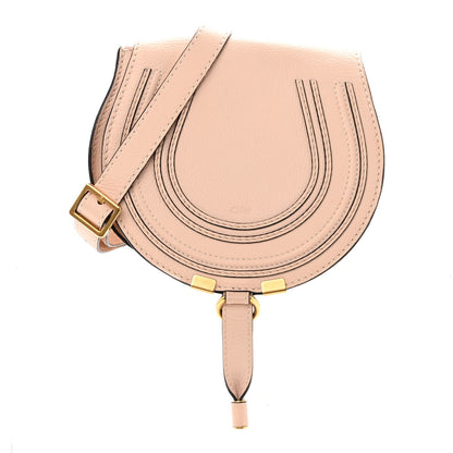 Chloe Calfskin Mini Marcie Round Crossbody Bag Blush Nude 1 of 9