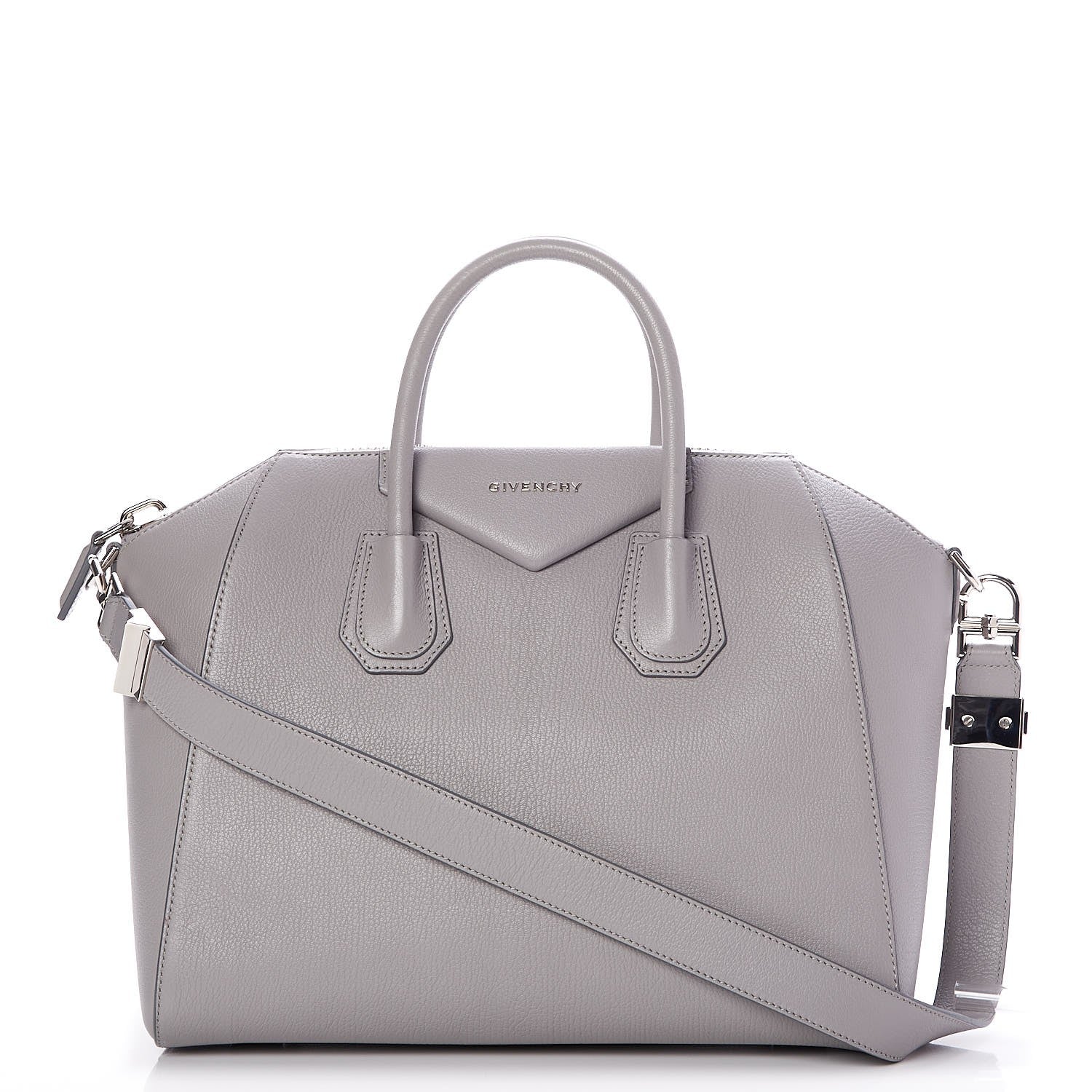 Givenchy Sugar Goatskin Medium Antigona Pearl Grey 1 of 8